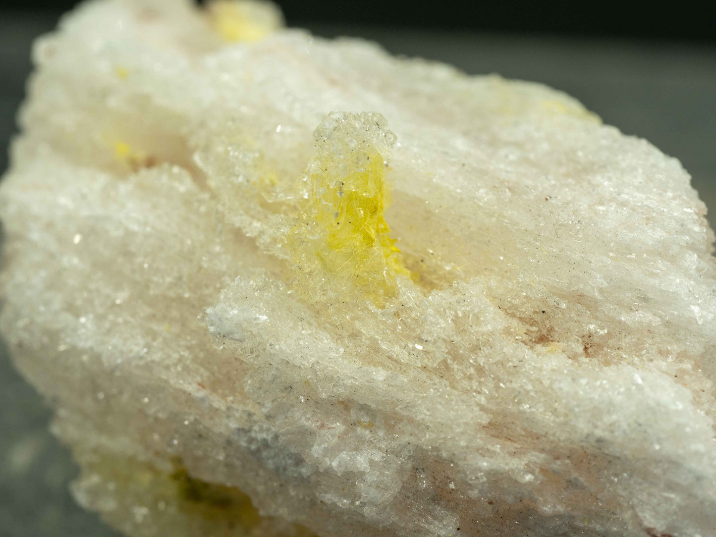 Sklodowskite on Gypsum — Chihuahua, Mexico. Ex. Jack Nieburger Collection