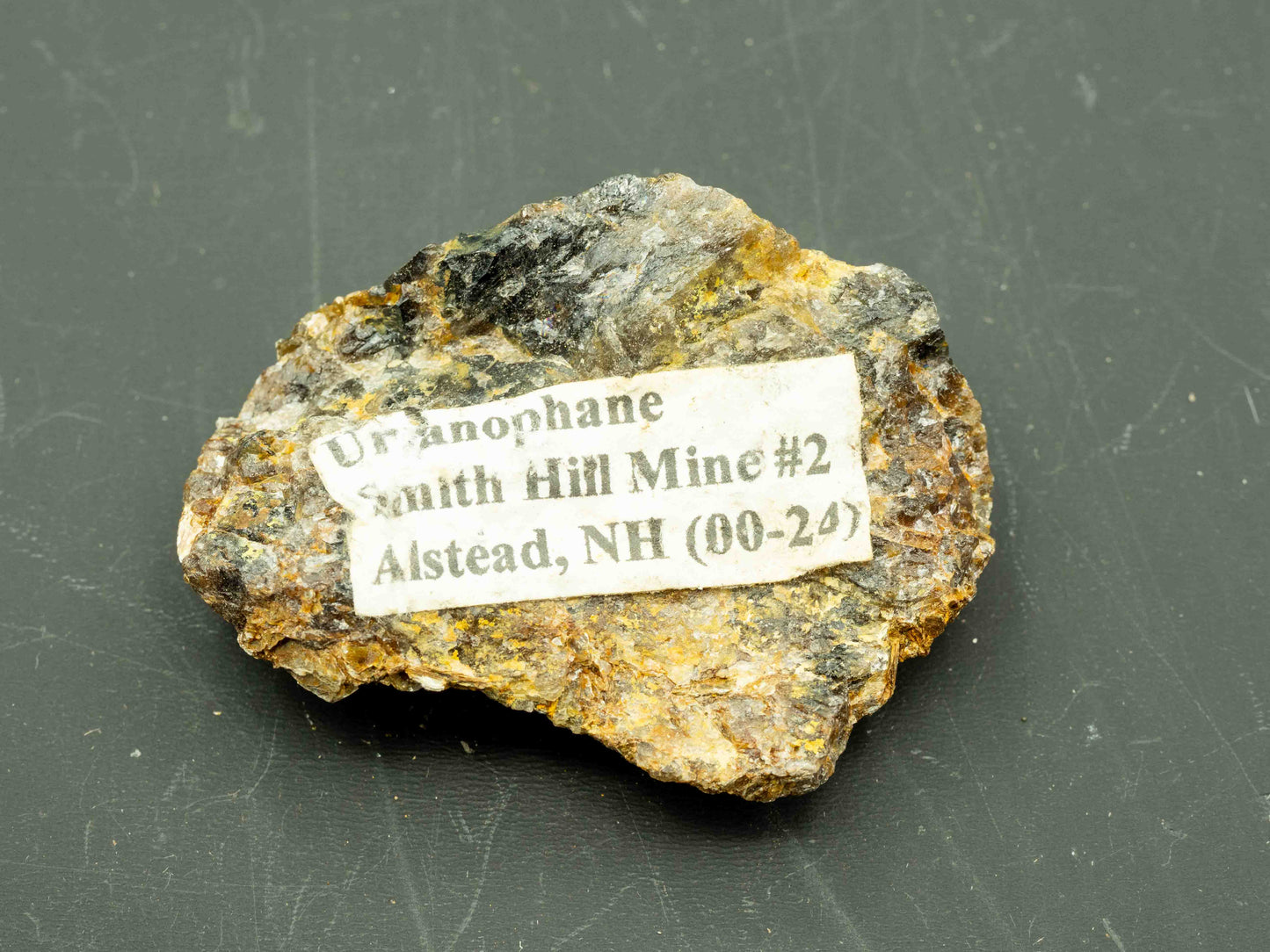 Uranophane — Smith Hill Mine, New Hampshire, USA