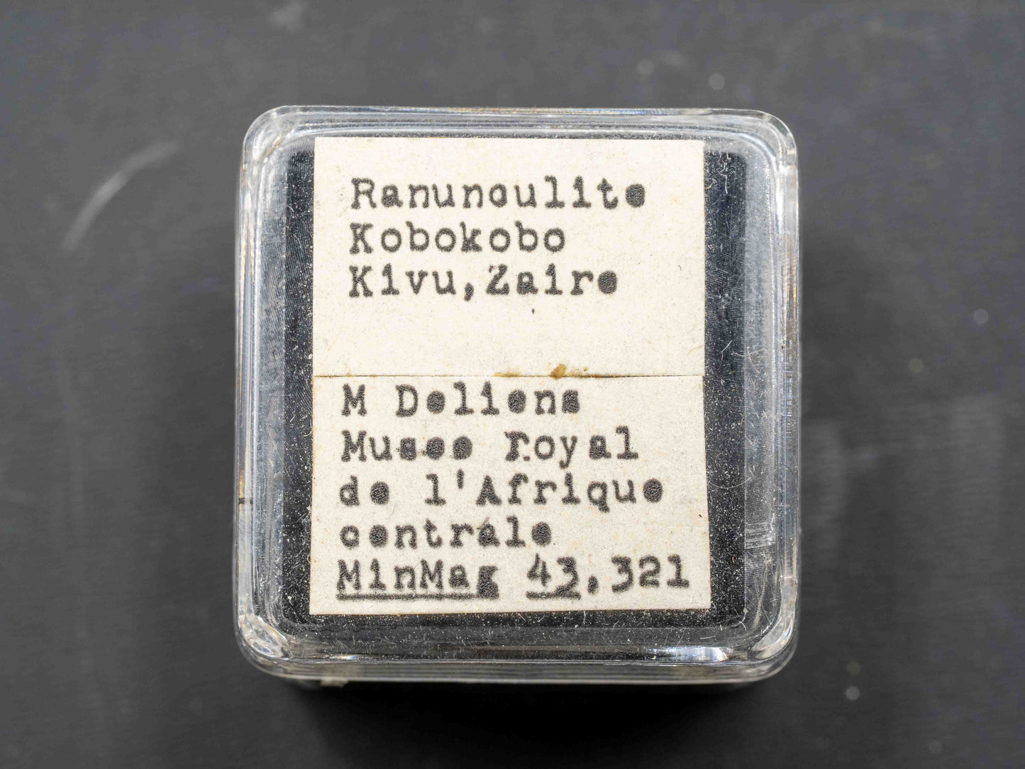 Ranunculite — Kobokobo Pegmatite, South Kivu, Democratic Republic of Congo (Micromount)