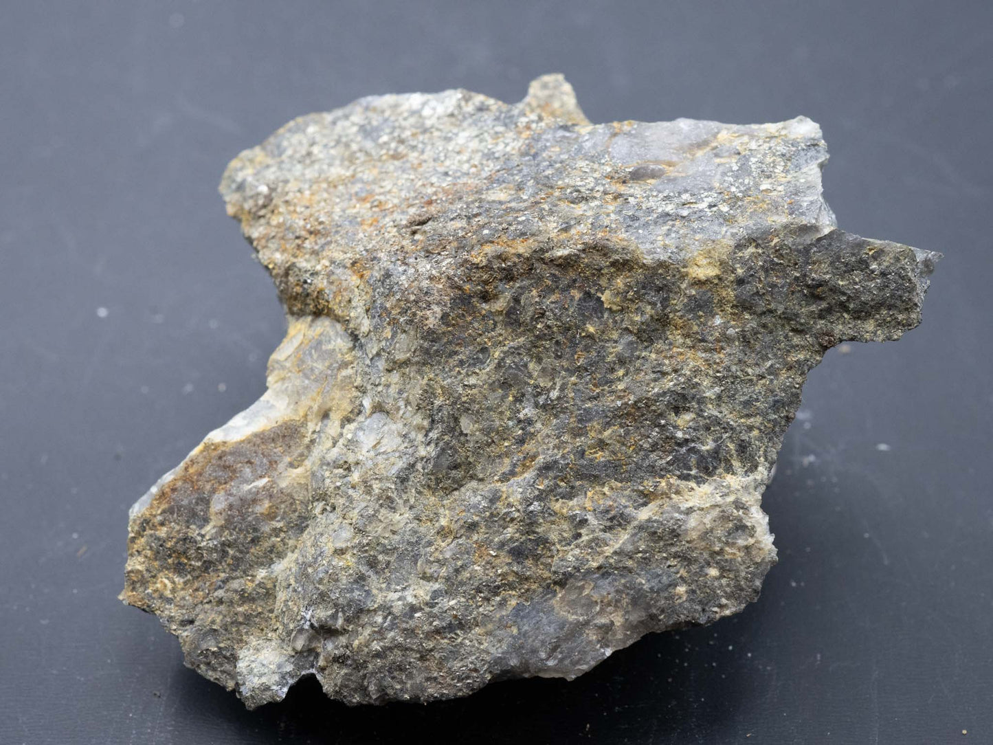 Uraninite/Brannerite in Quartz/Pyrite Conglomerate - Stanleigh Mine, Gunterman Township, Elliot Lake area, Algoma District, Ontario, Canada