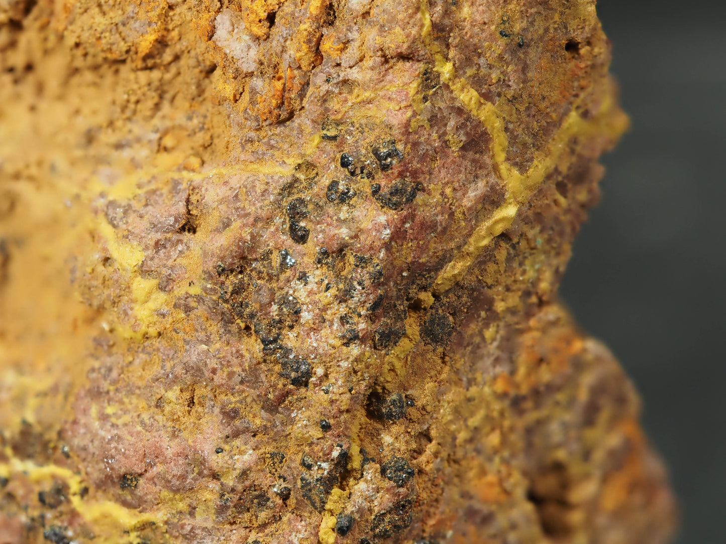 Uraninite & Curite - Shinkolobwe Mine, Shinkolobwe, Kambove Territory, Haut-Katanga, DR Congo