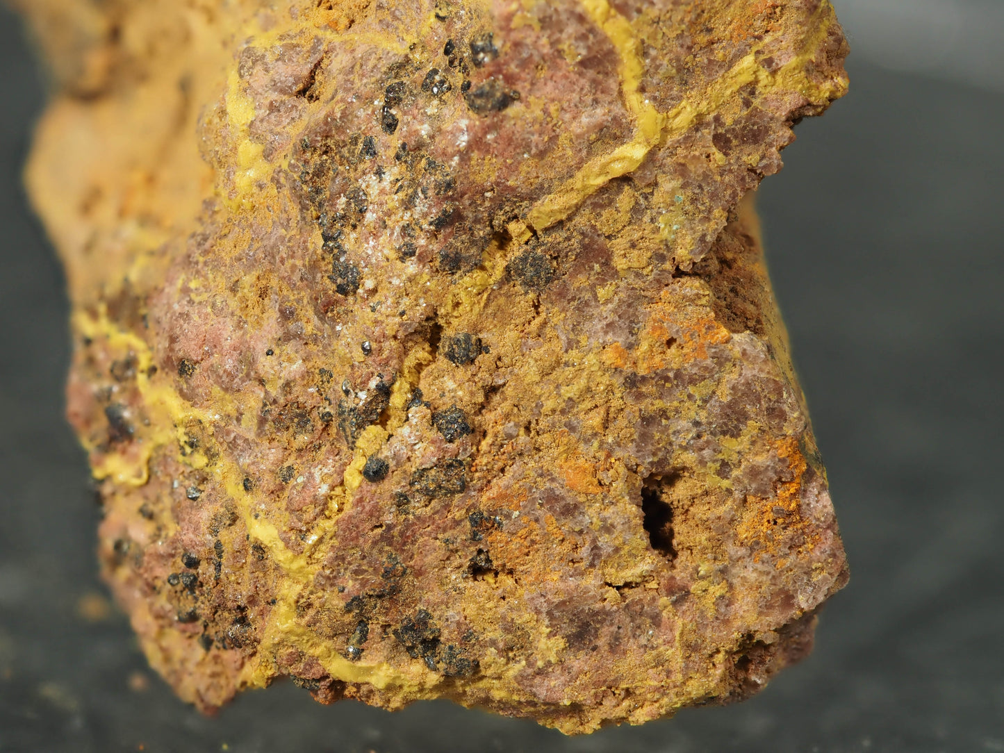 Uraninite & Curite - Shinkolobwe Mine, Shinkolobwe, Kambove Territory, Haut-Katanga, DR Congo
