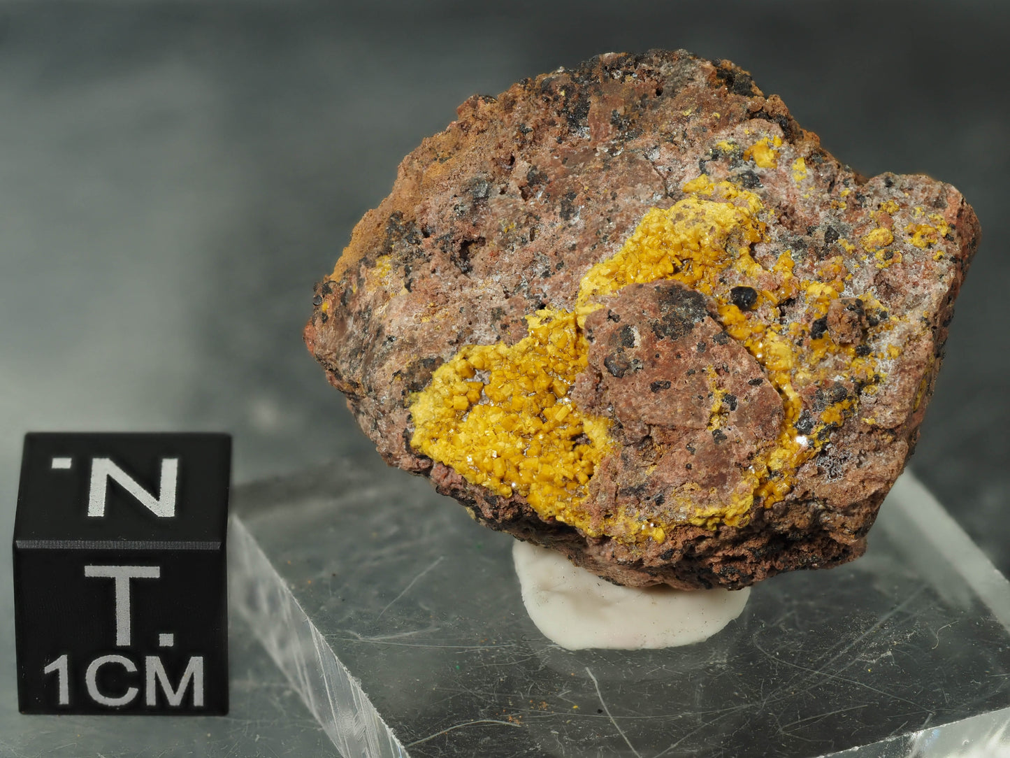Soddyite - Shinkolobwe Mine, Shinkolobwe, Kambove Territory, Haut-Katanga, DR Congo