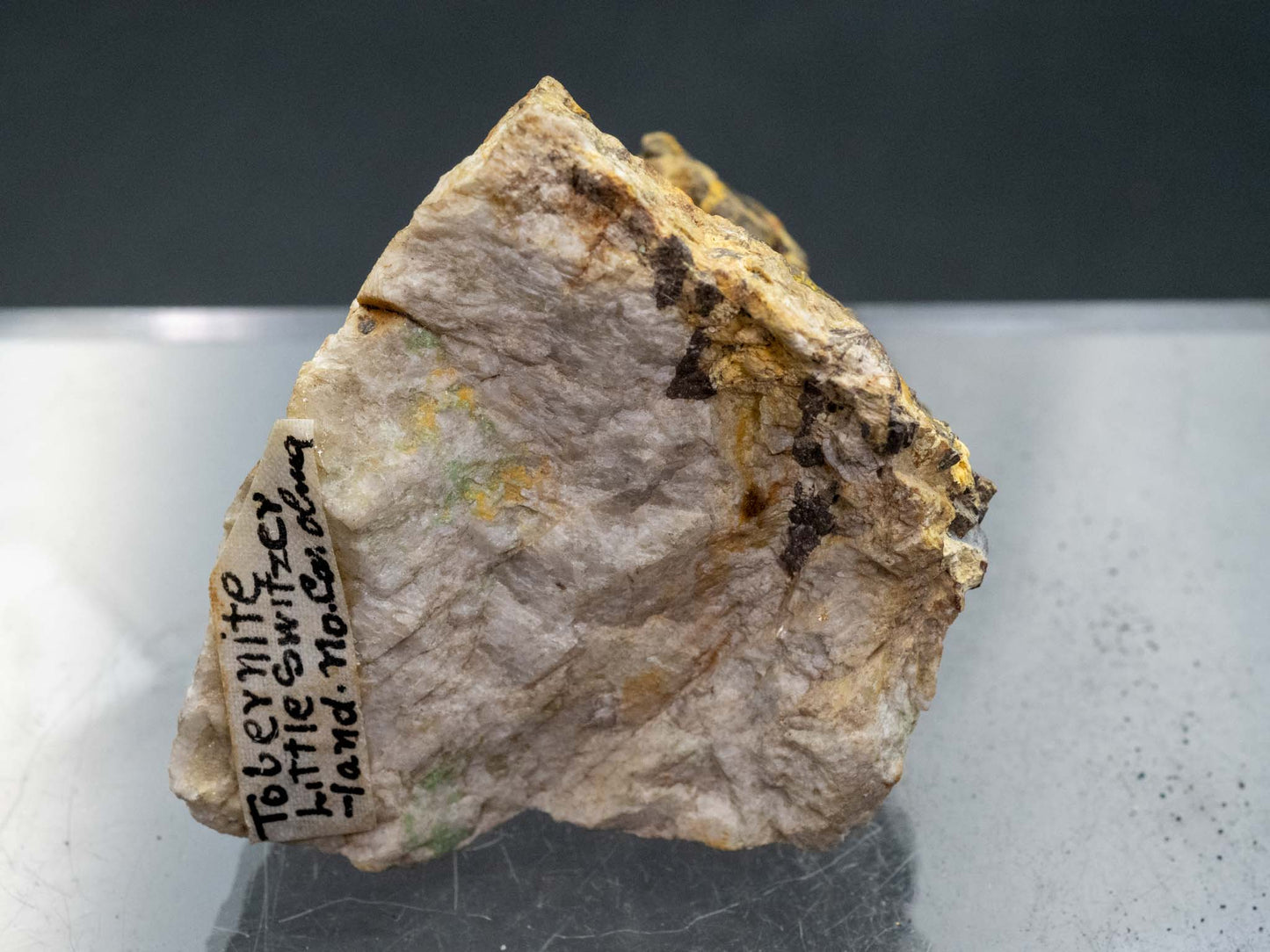 Uraninite, Gummite & Torbernite - Little Switzerland area, North Carolina, USA