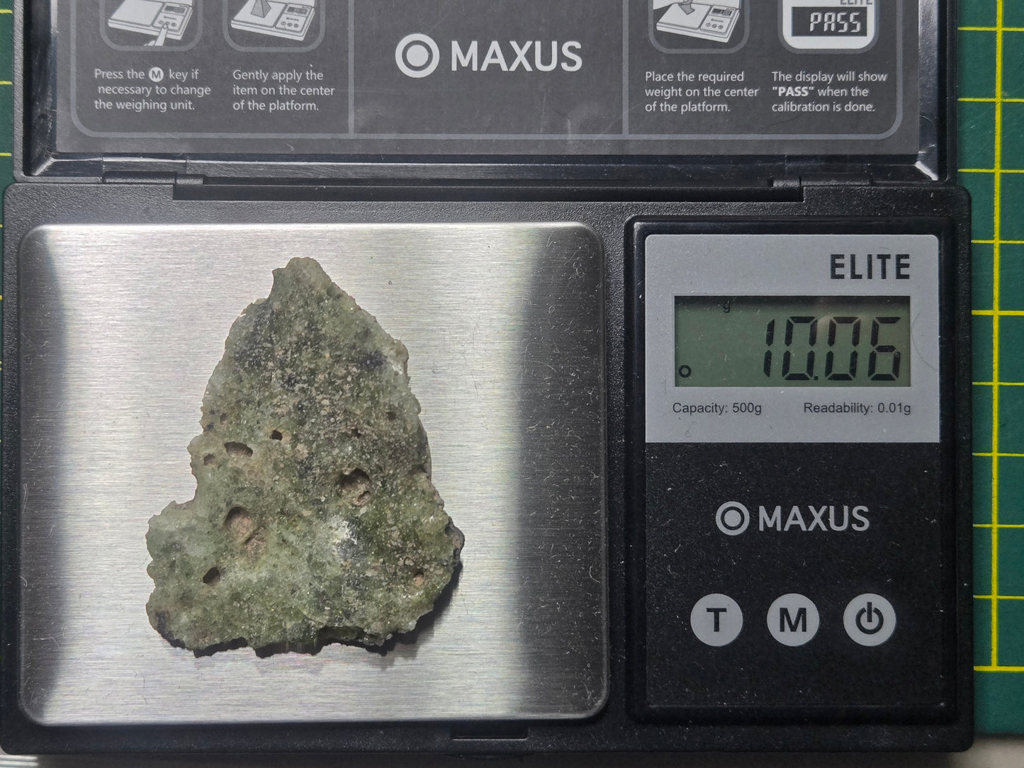 Trinitite (10.06 grams) - Trinity site, White Sands Missile Range, Socorro County, New Mexico, USA - July 16, 1945 at 5:29am MWT