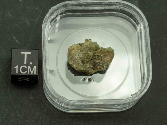 Trinitite (1.0 grams) - Trinity site, White Sands Missile Range, Socorro County, New Mexico, USA - July 16, 1945 at 5:29am MWT