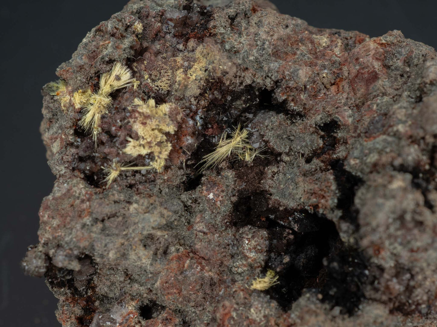 Uranophane - Madawaska (Faraday) Mine, Faraday Township, Hastings County, Ontario, Canada