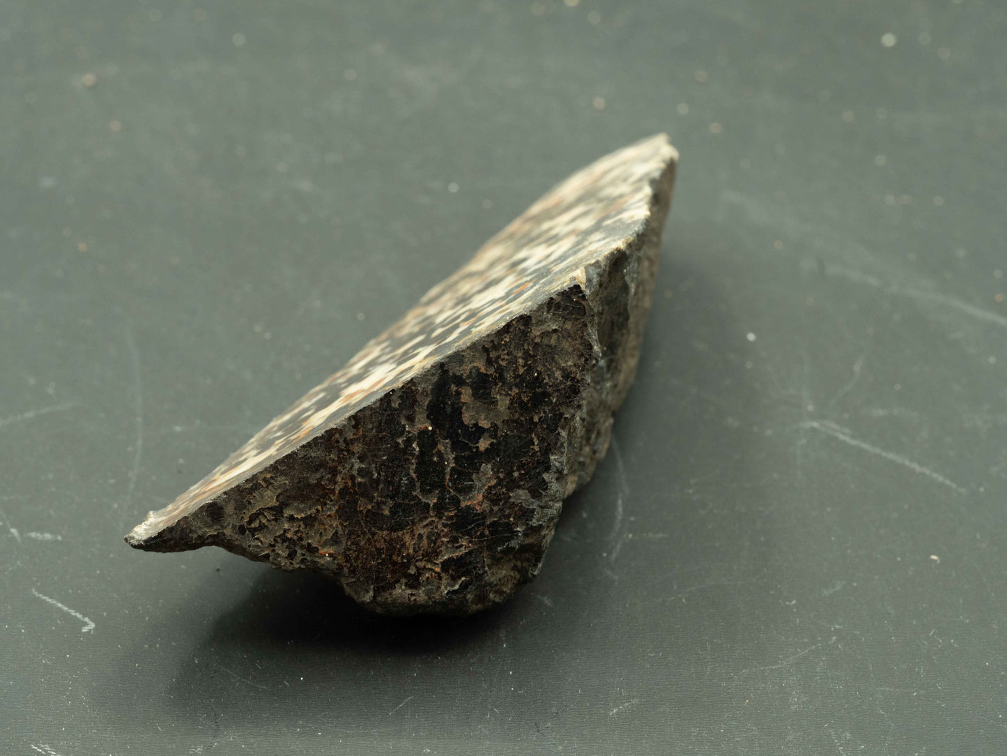 Calcite / Willemite — Sterling Hill Mine, Ogdensburg, New Jersey, USA Cut & Polished Fluorescent Specimen