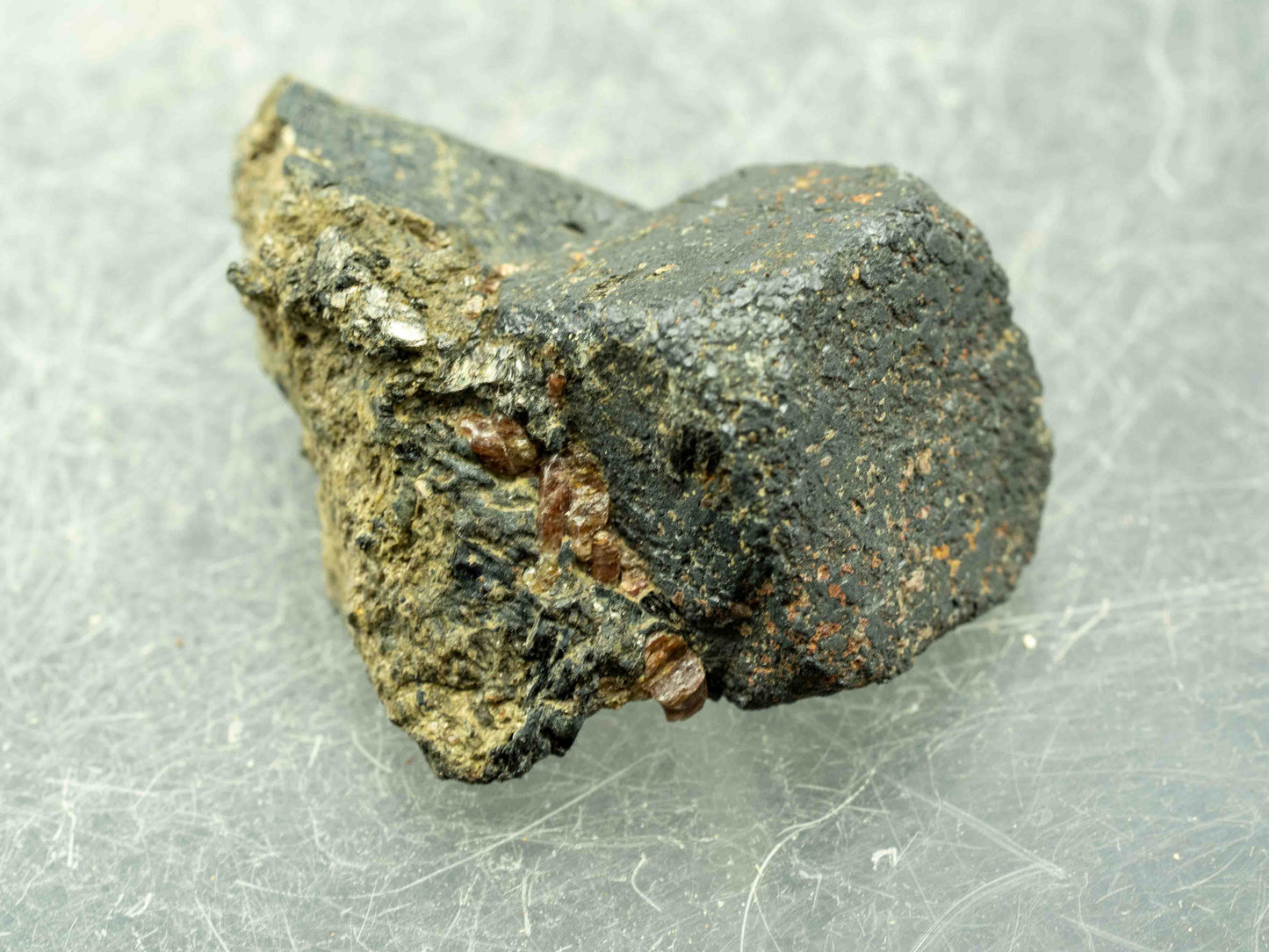 Uraninite Crystal in Matrix — Cardiff Uranium Mine, Cardiff Township, Ontario, Canada