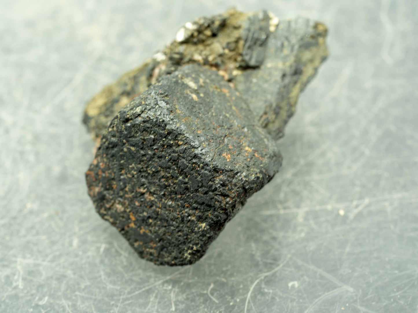Uraninite Crystal in Matrix — Cardiff Uranium Mine, Cardiff Township, Ontario, Canada