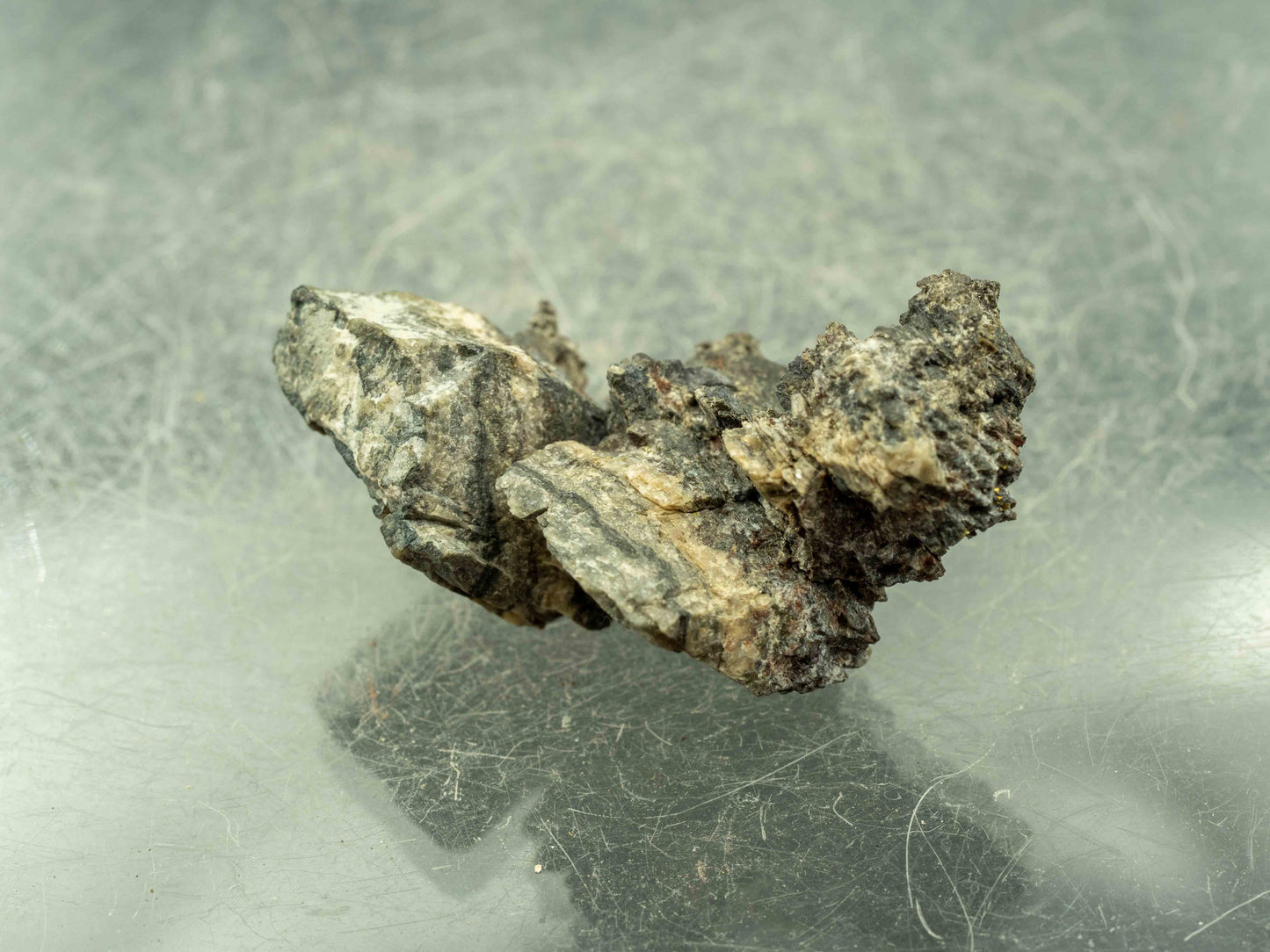 Uraninite & Native Silver Wire — Eldorado Mine, Port Radium, Northwest Territories, Canada