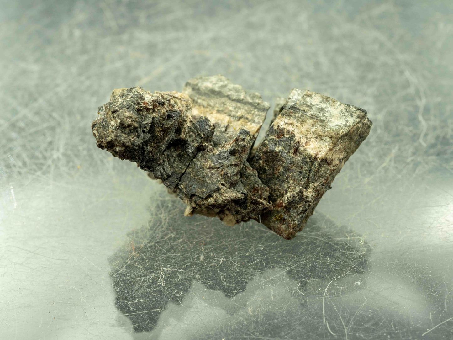 Uraninite & Native Silver Wire — Eldorado Mine, Port Radium, Northwest Territories, Canada