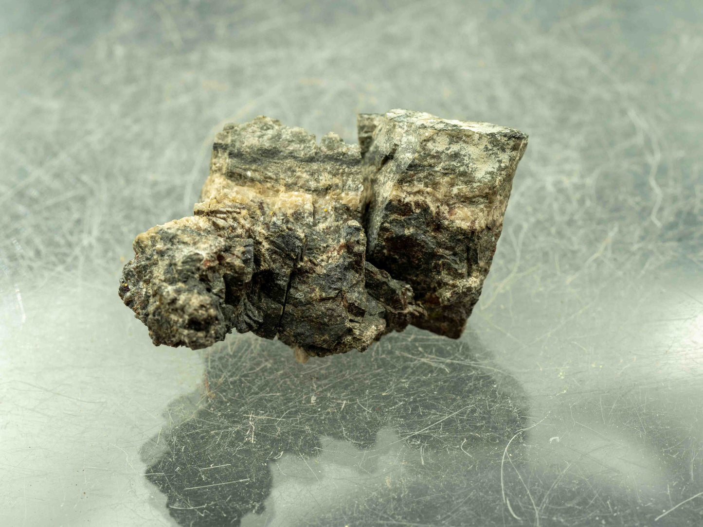Uraninite & Native Silver Wire — Eldorado Mine, Port Radium, Northwest Territories, Canada