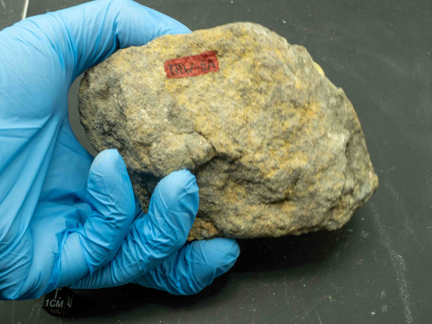 Carnotite & Tyuyamunite — Big Indian Wash, San Juan County, Utah, USA. Ex. Mount Holyoke College Teaching & Research Collection