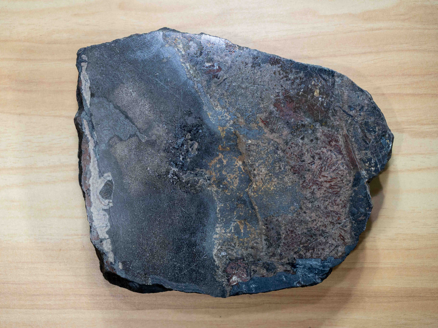 Uraninite & Native Silver — Eldorado Mine, Port Radium, Northwest Territories, Canada. Museum Cabinet Specimen
