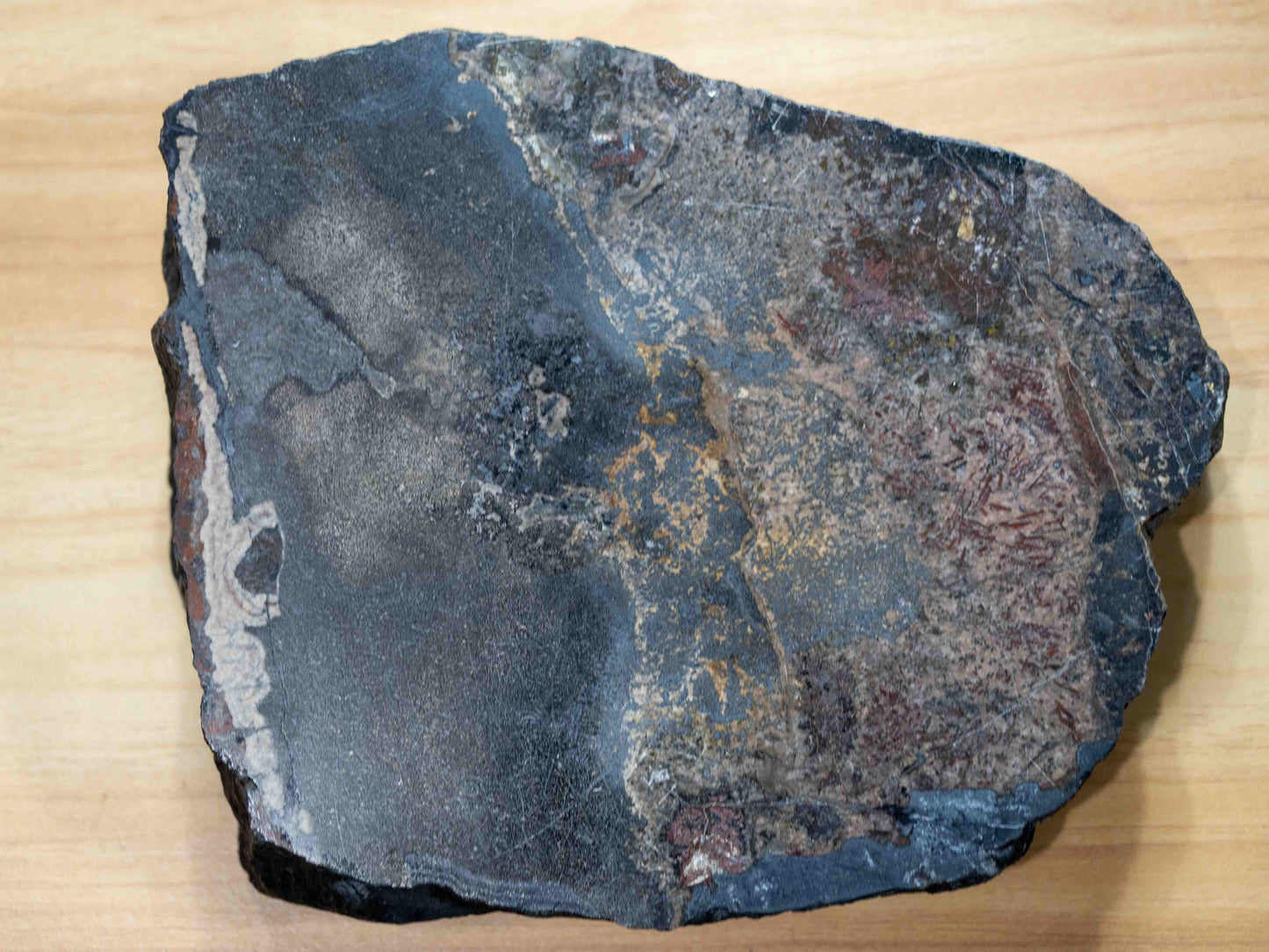 Uraninite & Native Silver — Eldorado Mine, Port Radium, Northwest Territories, Canada. Museum Cabinet Specimen