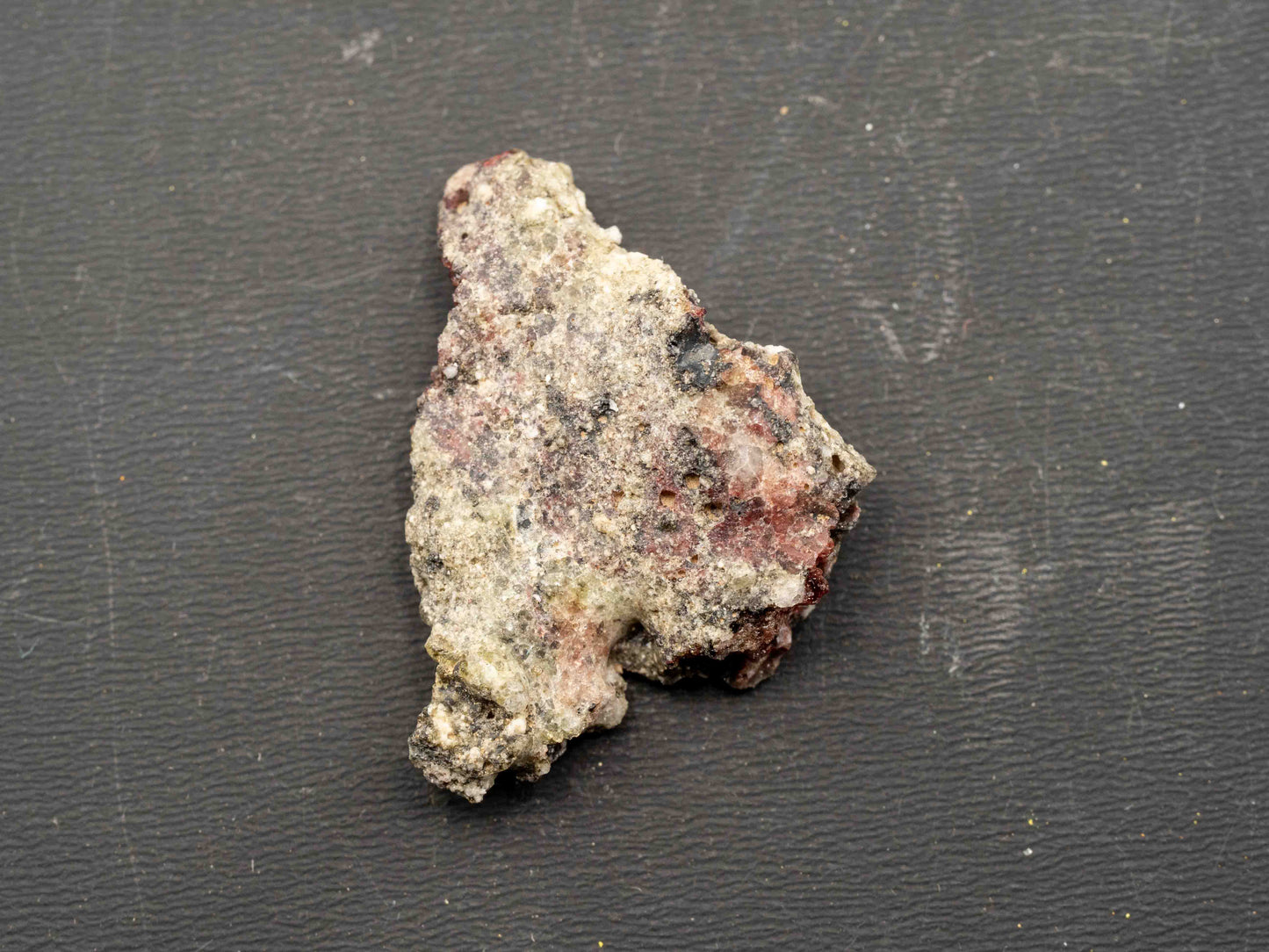 Trinitite — Red, Black & Green Variant — Trinity Test Site, New Mexico, USA, July 16, 1945