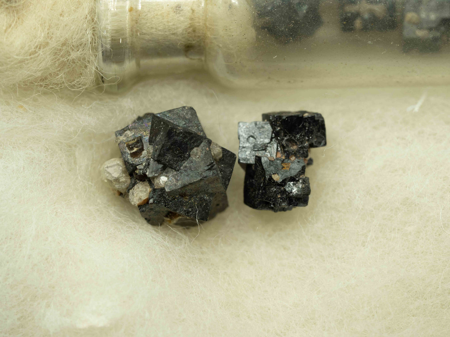 Thorian-Uraninite Crystals — Tory Hill, Haliburton County, Ontario, Canada Classic Riker Mount Set — Ex Ward's Scientific Establishment