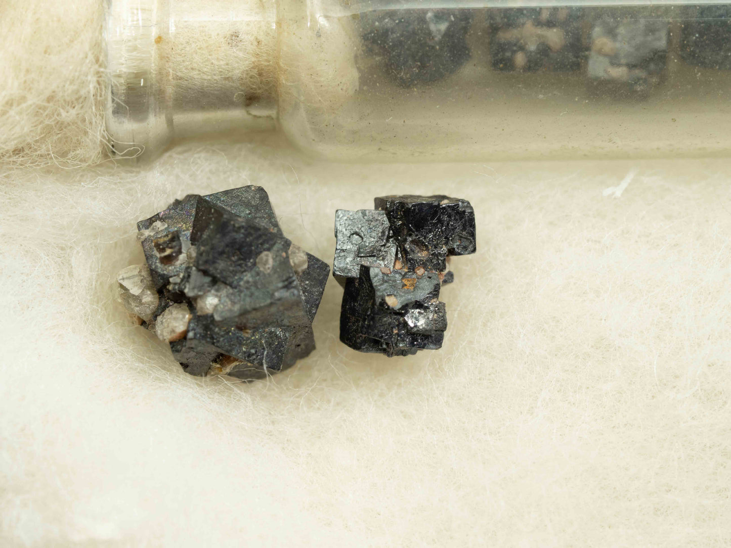 Thorian-Uraninite Crystals — Tory Hill, Haliburton County, Ontario, Canada Classic Riker Mount Set — Ex Ward's Scientific Establishment