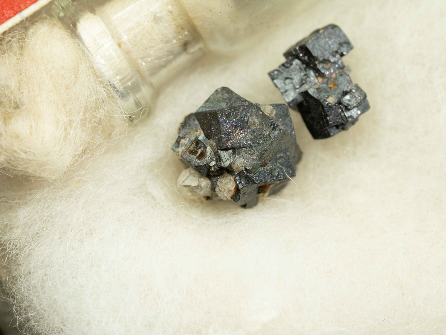 Thorian-Uraninite Crystals — Tory Hill, Haliburton County, Ontario, Canada Classic Riker Mount Set — Ex Ward's Scientific Establishment