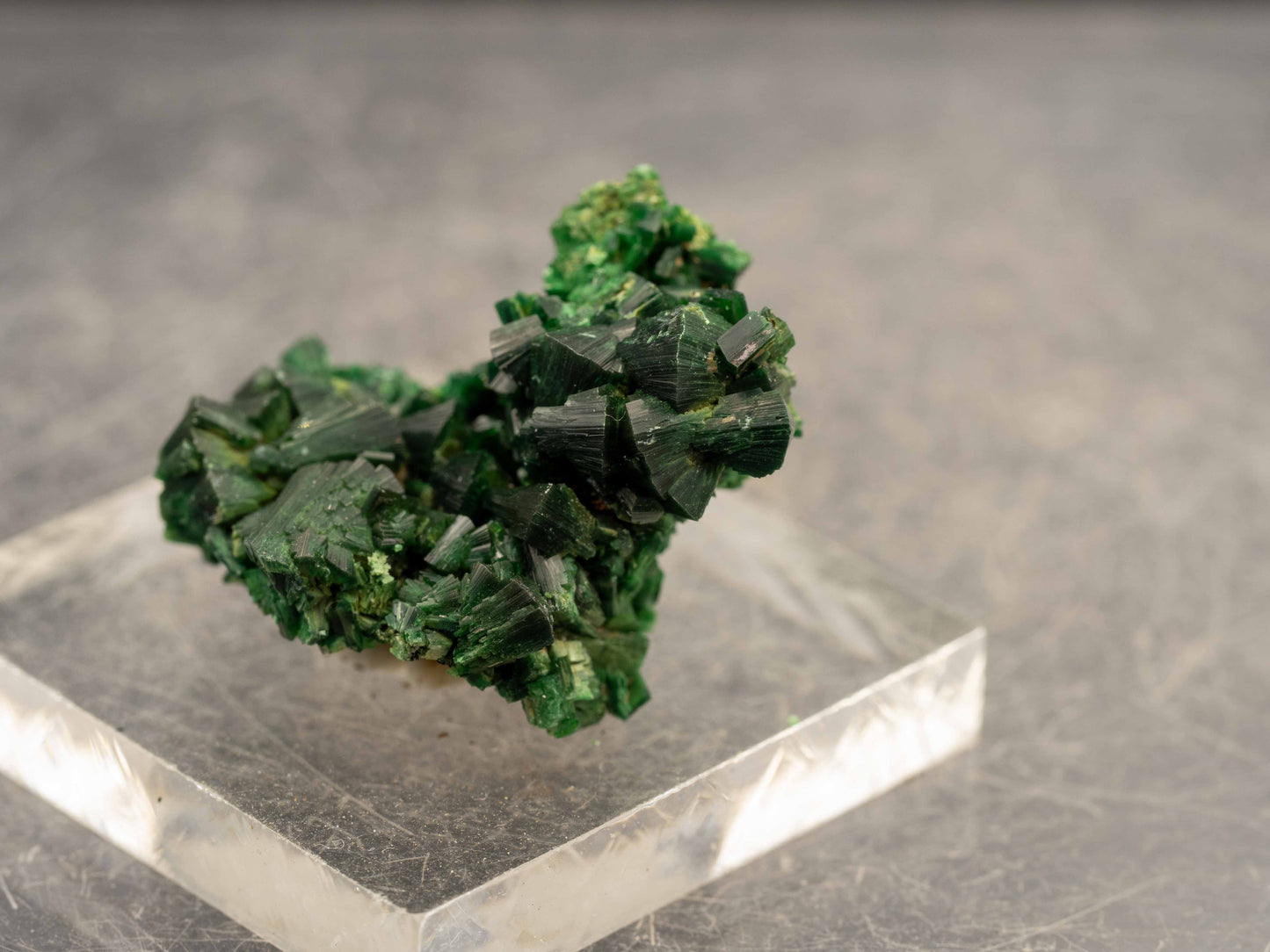 Torbernite Crystal Cluster — Margabal Mine, Aveyron, France