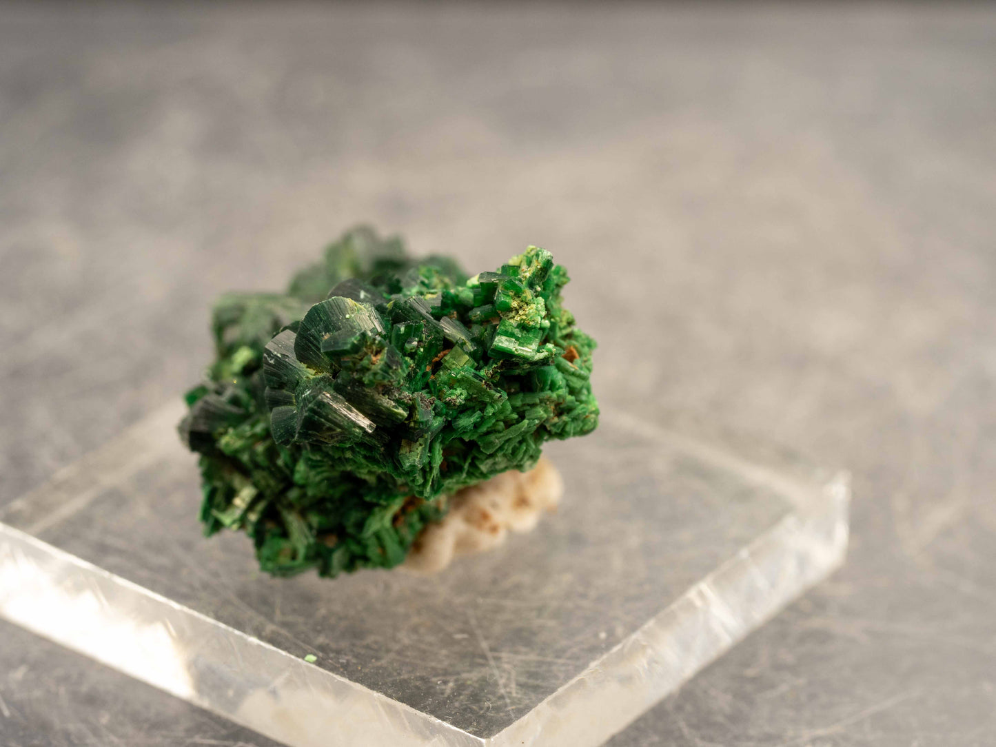 Torbernite Crystal Cluster — Margabal Mine, Aveyron, France