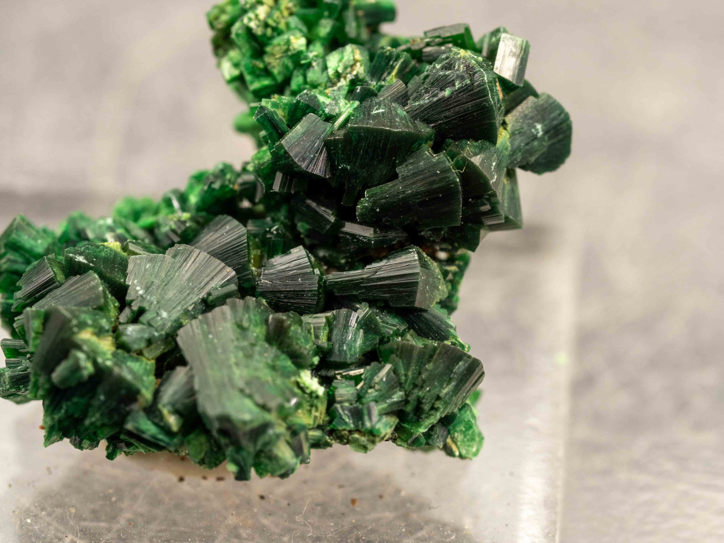 Torbernite Crystal Cluster — Margabal Mine, Aveyron, France