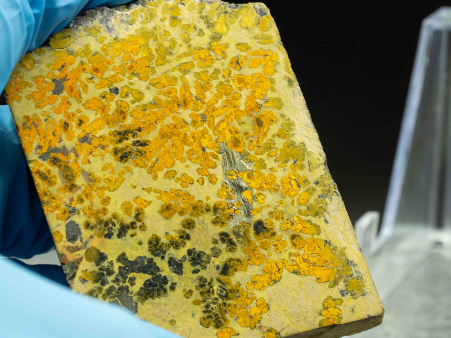 Gummite & Uraninite Endcut — Ruggles Mine, Grafton, New Hampshire, USA