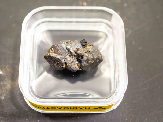 Uraninite (Crystal Cluster) — Cardiff Uranium Mine, Cardiff Township, Highlands East Township, Haliburton County, Ontario, Canada