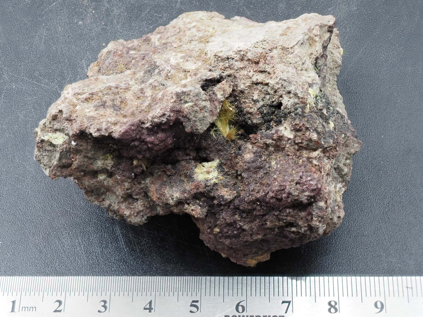 Uranophane - Madawaska (Faraday) Mine, Faraday Township, Hastings County, Ontario, Canada