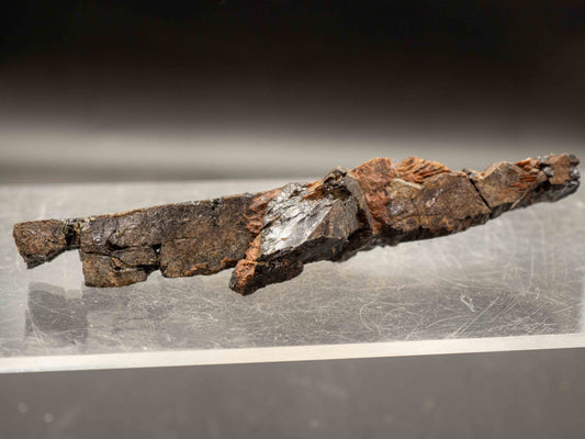 Euxenite-(Y) (labeled "Lyndochite") — Beryl Pit, Quadeville, Lyndoch Township, Renfrew County, Ontario