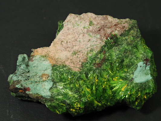 Cuprosklodowskite & Uranophane - Musonoi Mine, Kolwezi, Mutshatsha, Lualaba, DR Congo