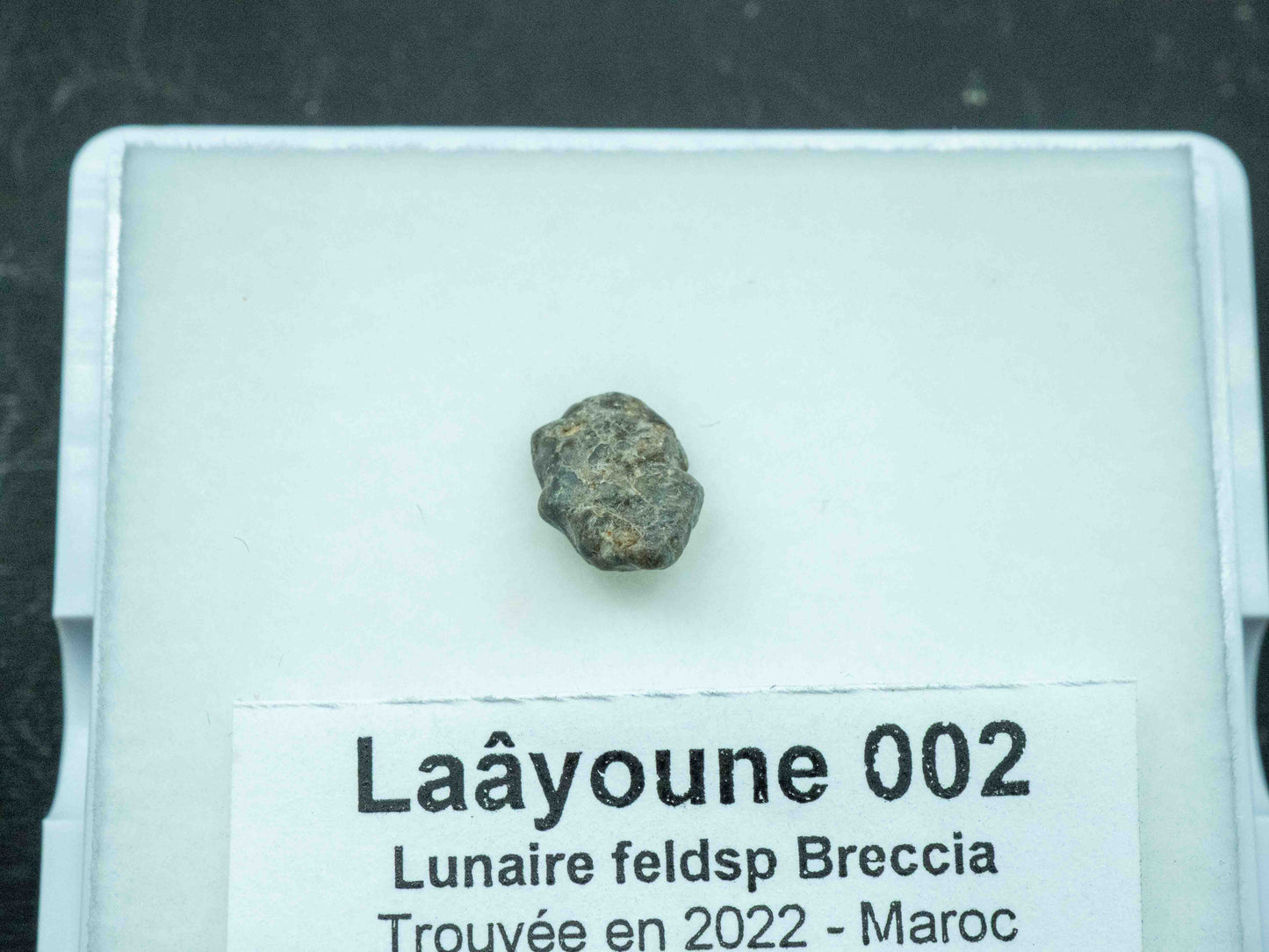 Laâyoune 002 — Lunar Meteorite (Feldspathic Breccia) (0.226 grams)