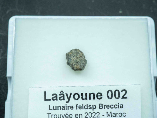 Laâyoune 002 — Lunar Meteorite (Feldspathic Breccia) (0.226 grams)