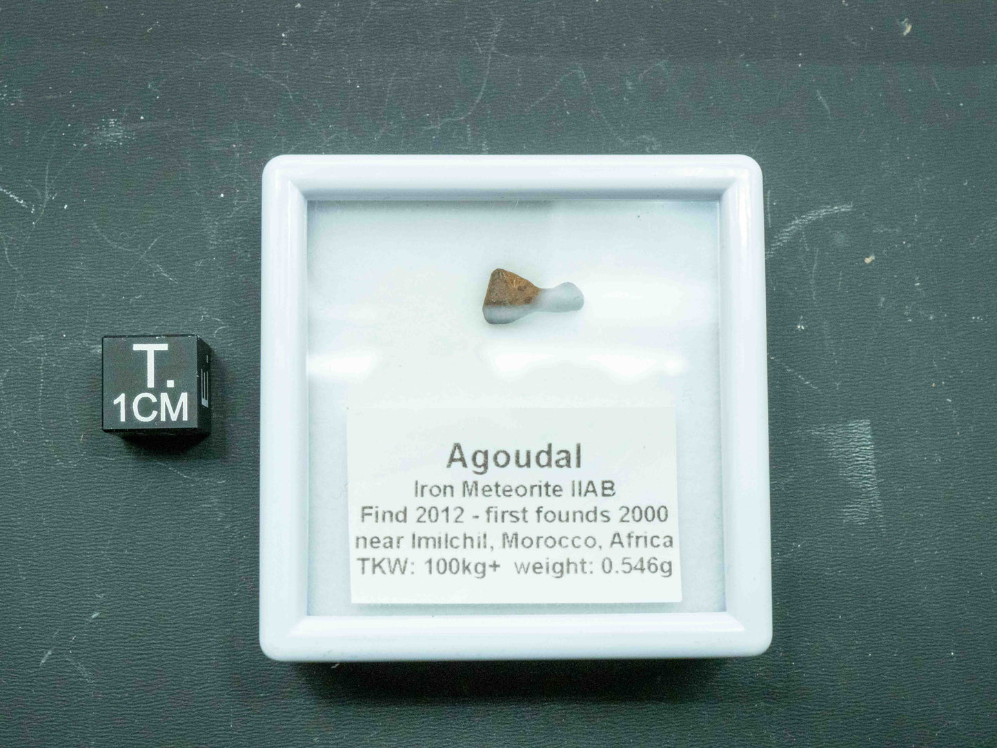 Agoudal — Iron Meteorite (IIAB) (0.546 grams)