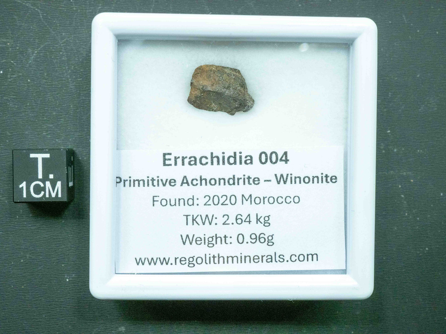 Errachidia 004 — Winonaite (Primitive Achondrite) (0.96 grams)