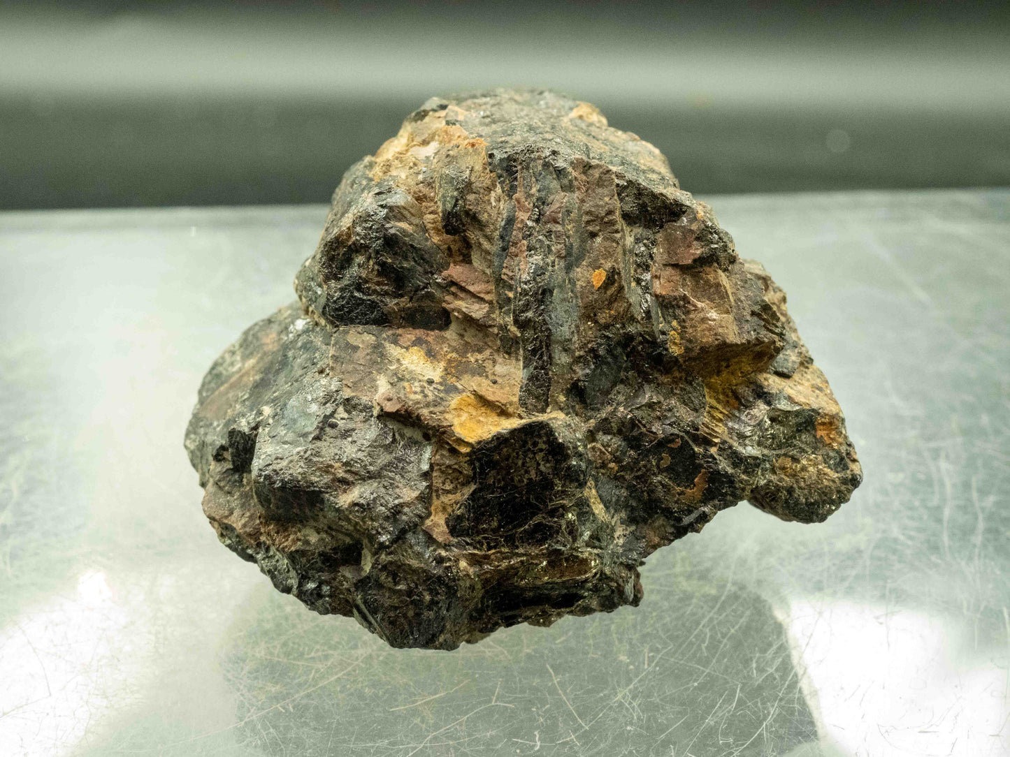Fergusonite-(Y) — J.G. Gole Quarry, Murchison Township, Nipissing District, Ontario