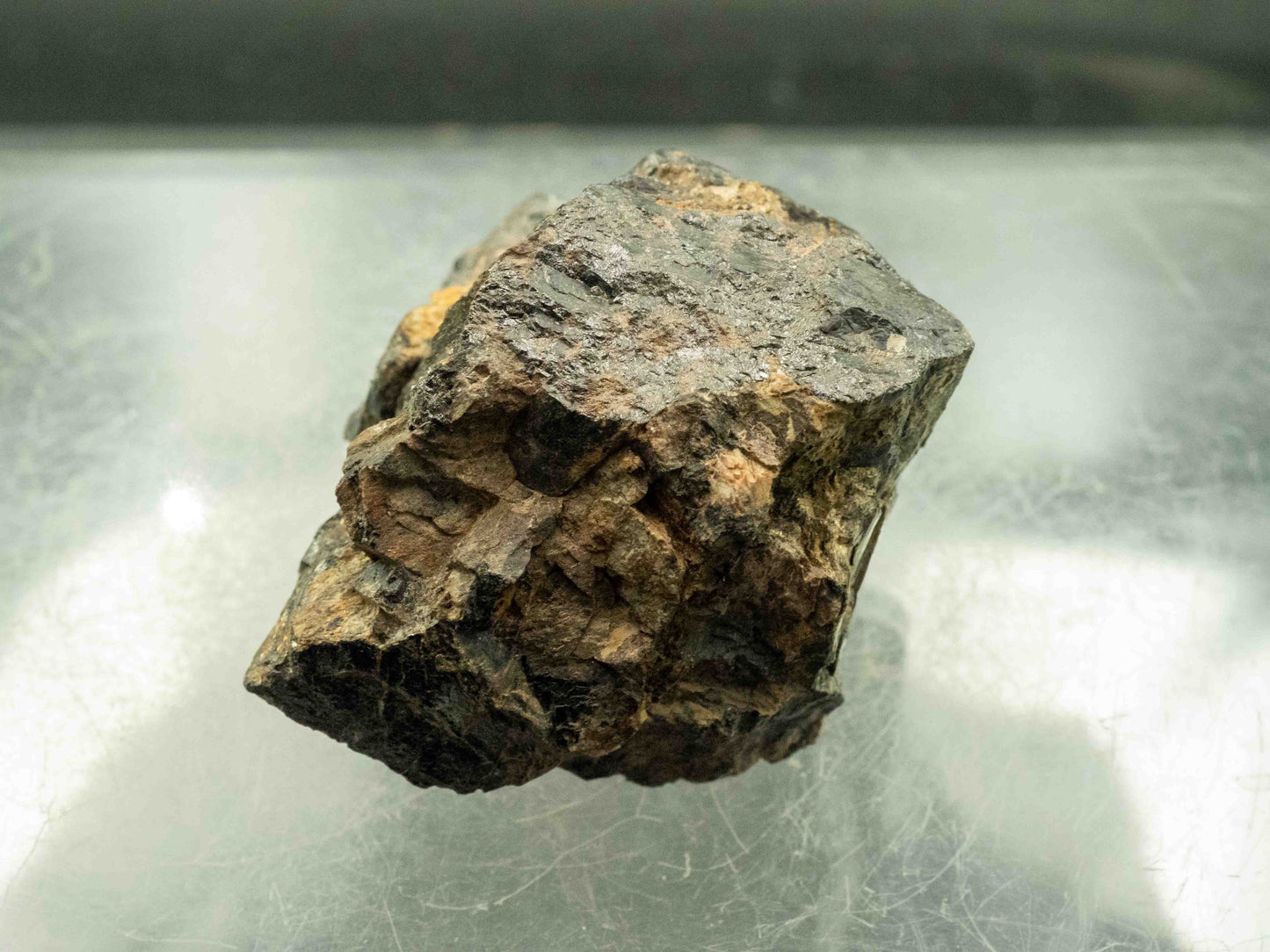 Fergusonite-(Y) — J.G. Gole Quarry, Murchison Township, Nipissing District, Ontario