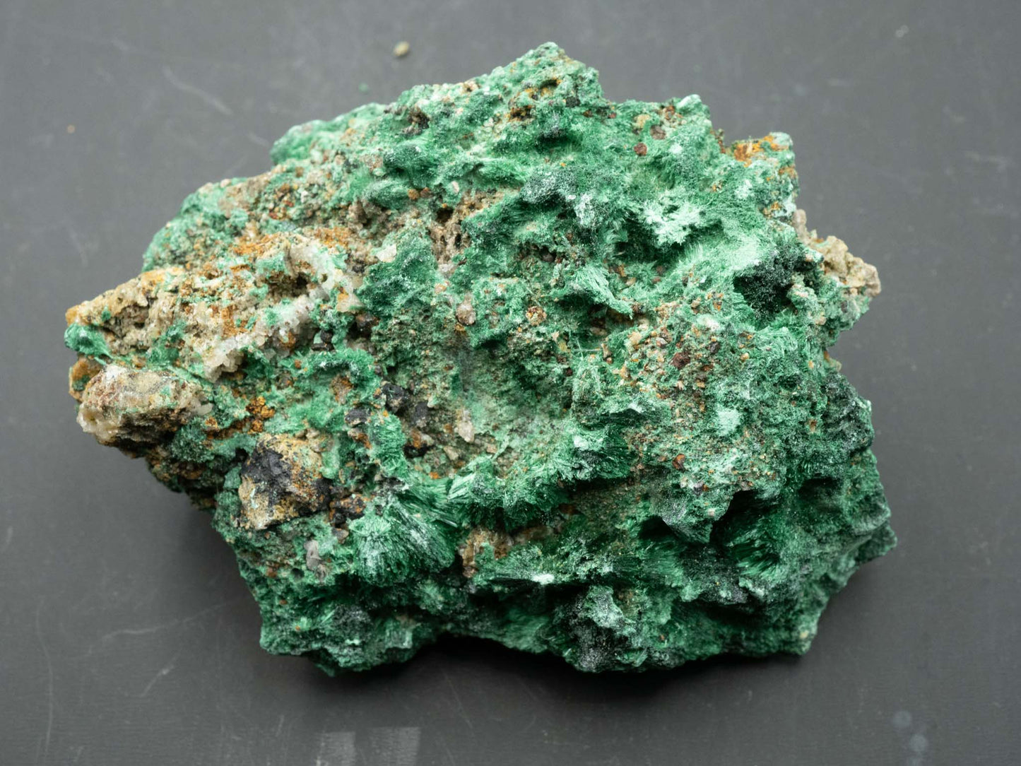 Fibrous Malachite - Mashamba West Mine, Sicomines copper-cobalt project, Mutshatsha, Lualaba, DR Congo