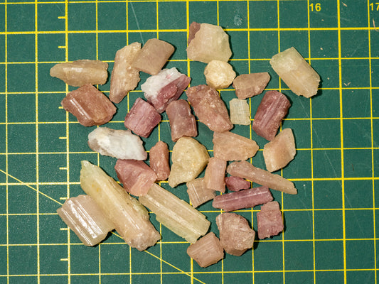 Rough Pink Tourmaline - Rio do Sul, Brazil (50 gram parcel)