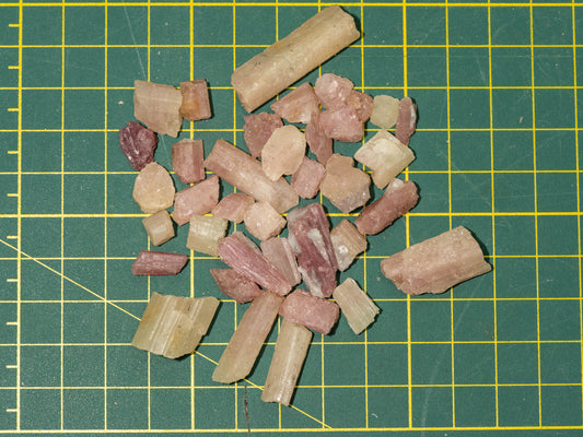 Rough Pink Tourmaline - Rio do Sul, Brazil (50 gram parcel)