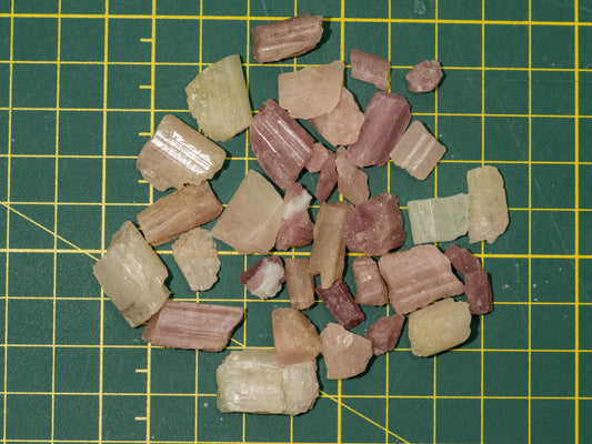 Rough Pink Tourmaline - Rio do Sul, Brazil (50 gram parcel)