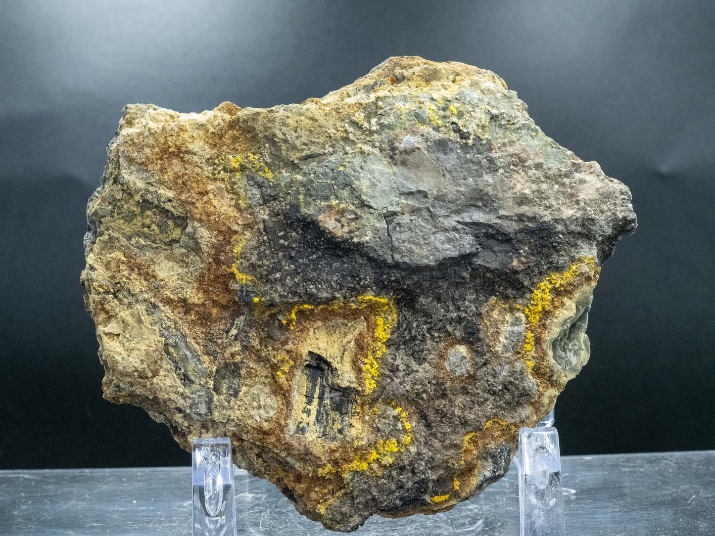 Uraninite, Carnotite, Tyuyamunite - Mi Vida Mine, Lisbon Valley Mining District, San Juan County, Utah, USA