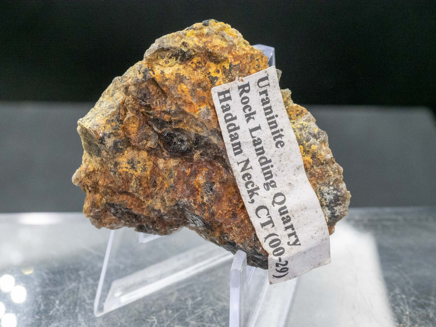 Uraninite - Rock Landing Quarry, Haddam Neck, CT, USA