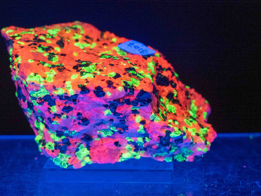 Fluorescent Calcite/Willemite - Sterling Hill Mine, Franklin, New Jersey