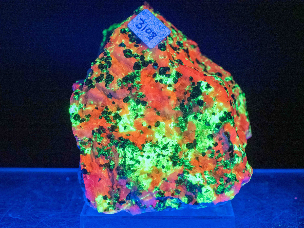 Fluorescent Calcite/Willemite — Sterling Hill Mine, Franklin, New Jersey