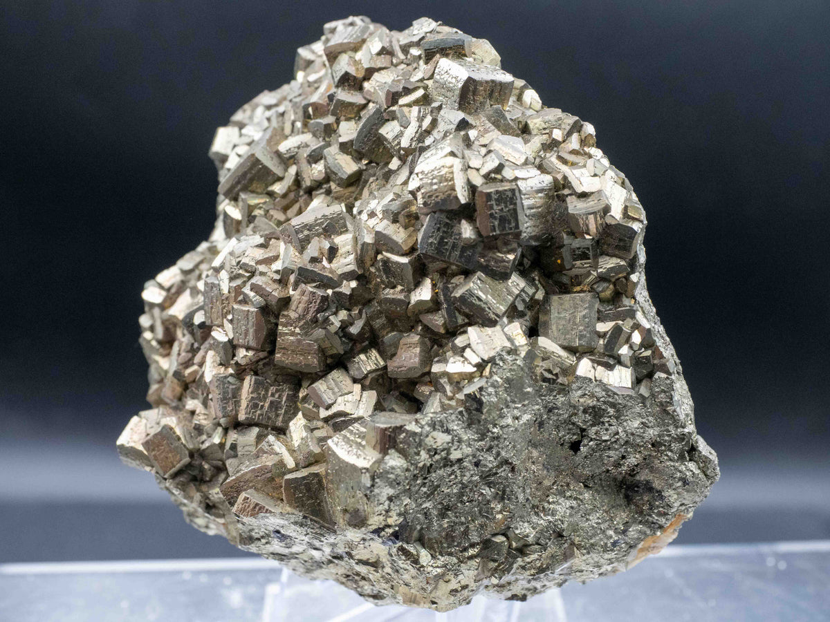 Pyrite Crystal Cluster — Nanisivik Mine, Baffin Island, Nunavut