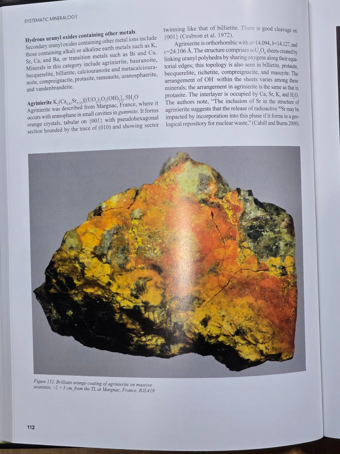 Mineralogy of Uranium and Thorium by Robert J. Lauf